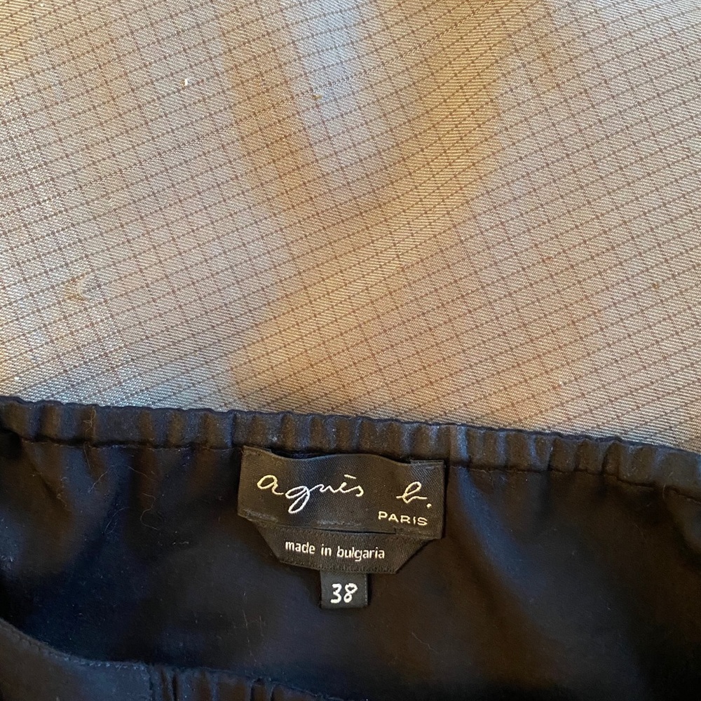 Agnes B black cotton bra-top slip dress - Picture 4 of 4